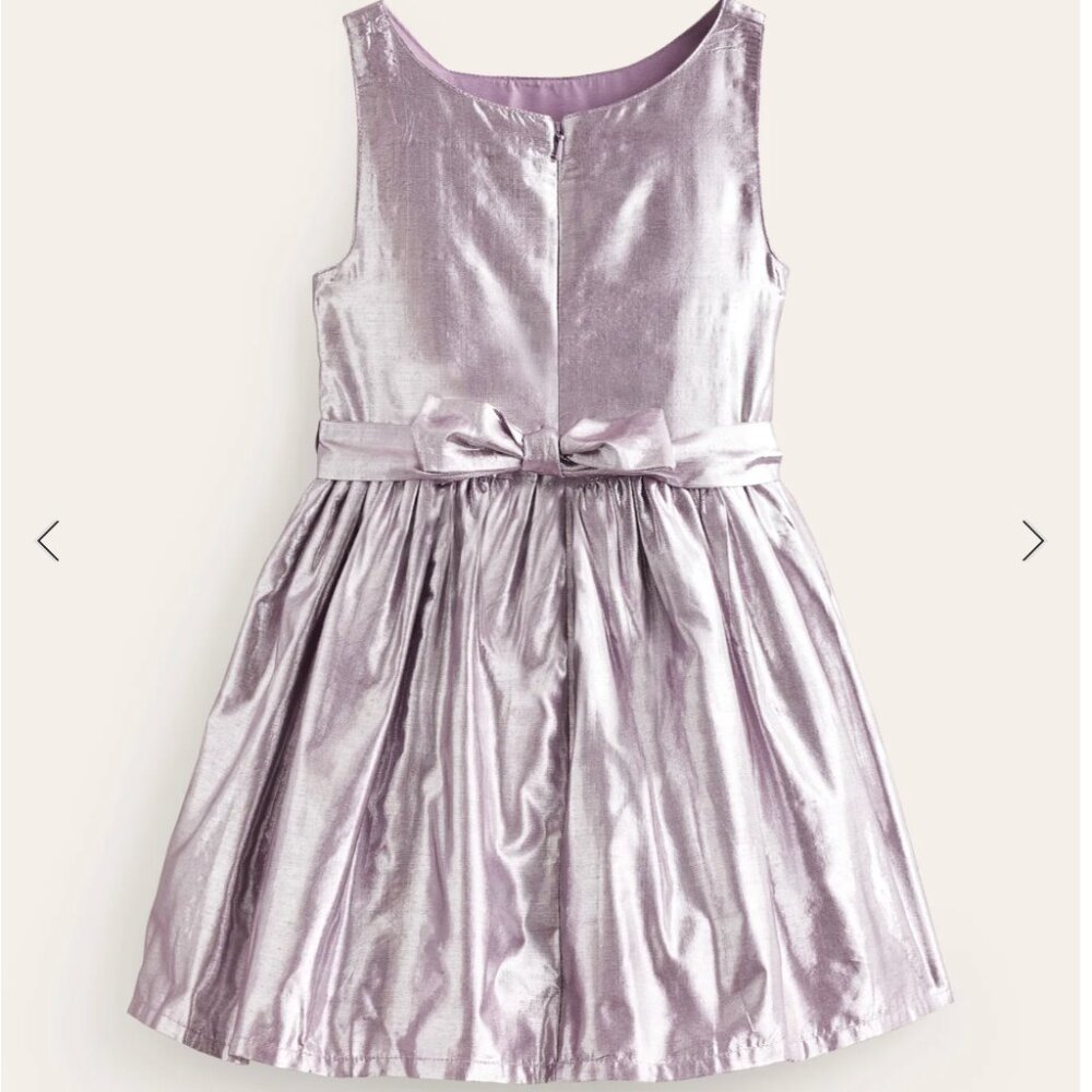 Mini Boden Shimmering Lavender Formal Dress Sz 3/4